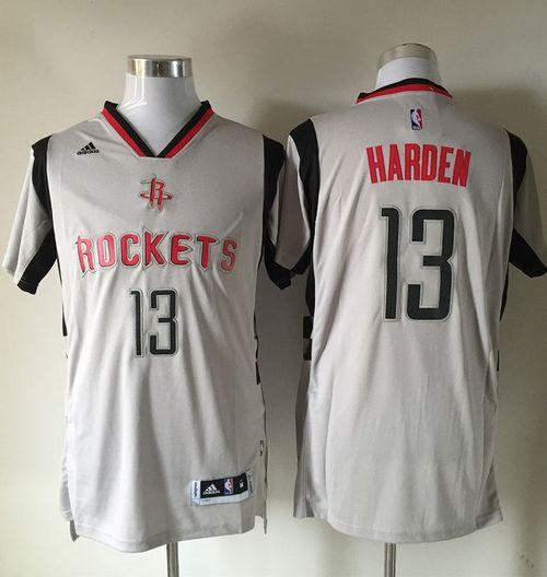 Houston Rockets #13 James Harden Gray Alternate Stitched NBA Jersey