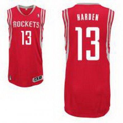 Houston Rockets #13 James Harden Revolution 30 Swingman Red NBA Jersey