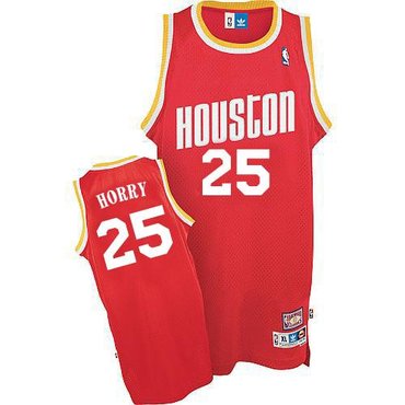Houston Rockets #25 Robert Horry Red Throwback NBA Jersey