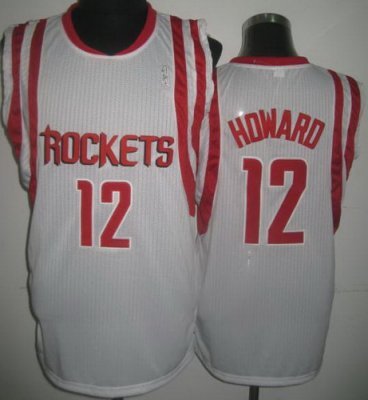 Houston Rockets 12 Dwight Howard White Revolution 30 NBA Jerseys