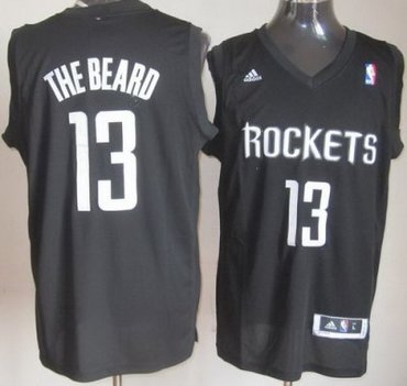 Houston Rockets 13 James Harden The Beard Fashion Swingman Black NBA Jerseys