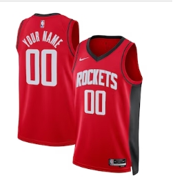 Houston Rockets Nike Unisex Swingman Custom Jersey Red - Icon Edition