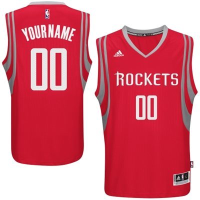 Houston Rockets Red Men's Customize New Rev 30 Jersey