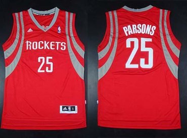 Houston Rockets Revolution 30 #25 Chandler Parsons Red Road Stitched NBA Jersey