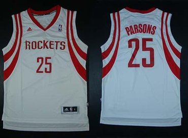 Houston Rockets Revolution 30 #25 Chandler Parsons White Home Stitched NBA Jersey