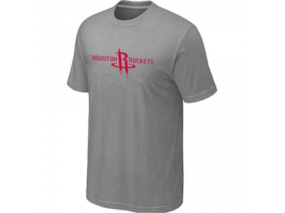 Houston Rockets adidas Primary Logo T-Shirt -L.Grey