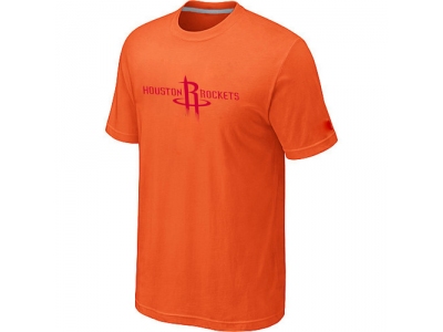 Houston Rockets adidas Primary Logo T-Shirt -Orange