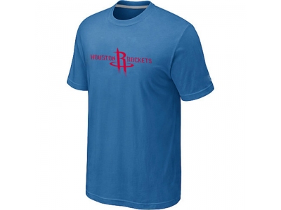 Houston Rockets adidas Primary Logo T-Shirt -light Blue