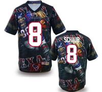 Houston Texans # 8 Schaub Stitched NFL Elite Fanatical Version Jersey (1)