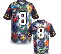 Houston Texans # 8 Schaub Stitched NFL Elite Fanatical Version Jersey (10)