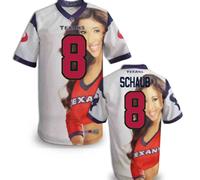 Houston Texans # 8 Schaub Stitched NFL Elite Fanatical Version Jersey (12)