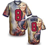 Houston Texans # 8 Schaub Stitched NFL Elite Fanatical Version Jersey (7)