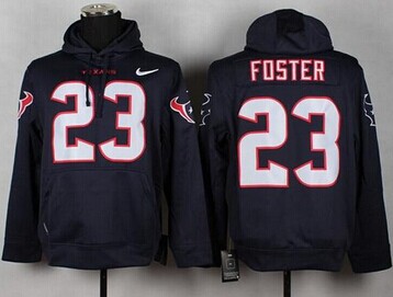 Houston Texans #23 Arian Foster Blue Pullover NFL Hoodie