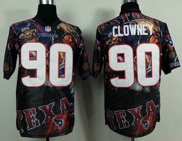 Houston Texans #90 Jadeveon Clowney fashion Elite Fanatical Version Jerseys