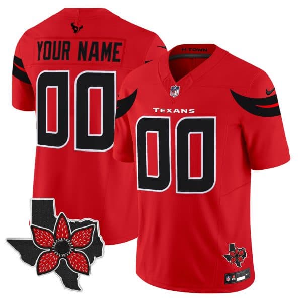 Houston Texans ‘Stranger Things Edition’ Vapor Limited Custom Jersey – All  Stitched