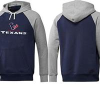 Houston Texans Authentic Logo Pullover Hoodie Dark Blue & Grey