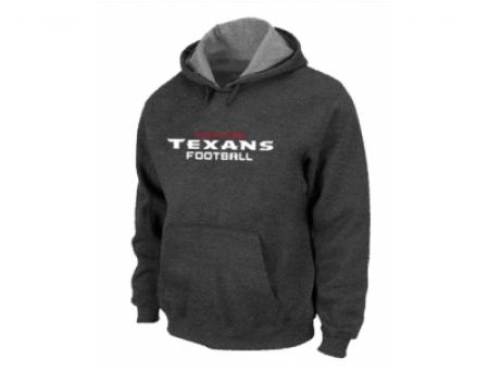 Houston Texans Authentic font Pullover Hoodie D.Grey
