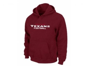 Houston Texans Authentic font Pullover Hoodie Red