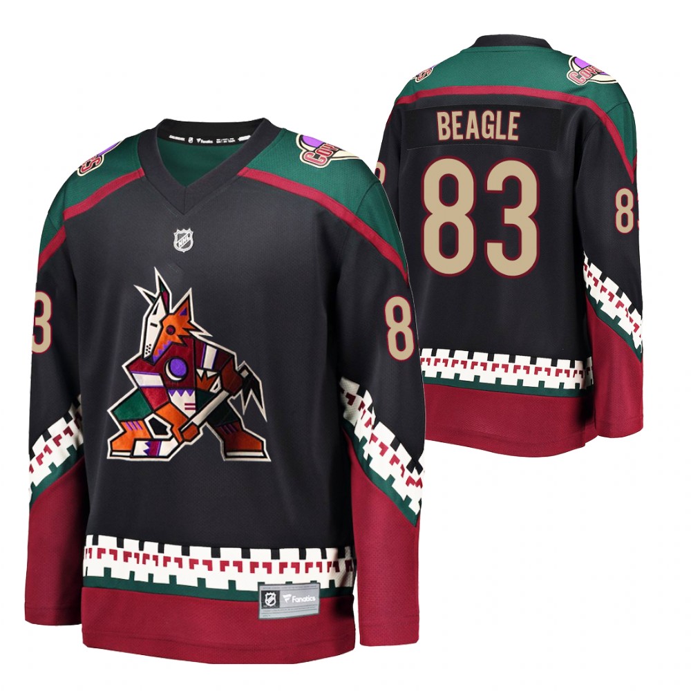 Howling Coyote #83 Jay Beagle Black 2021-22 Throwback Kachina Jersey