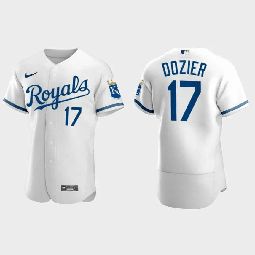 Hunter Dozier Kansas City Royals 2022 Authentic Jersey – White