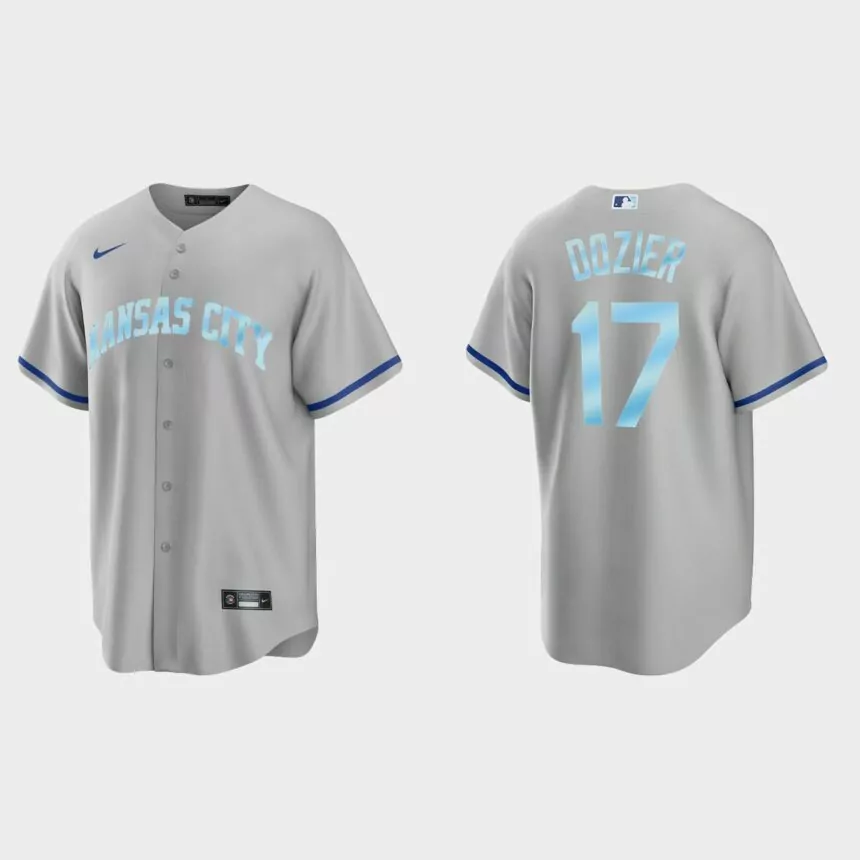Hunter Dozier Kansas City Royals 2022 Father’s Day Gift Replica Jersey – Gray