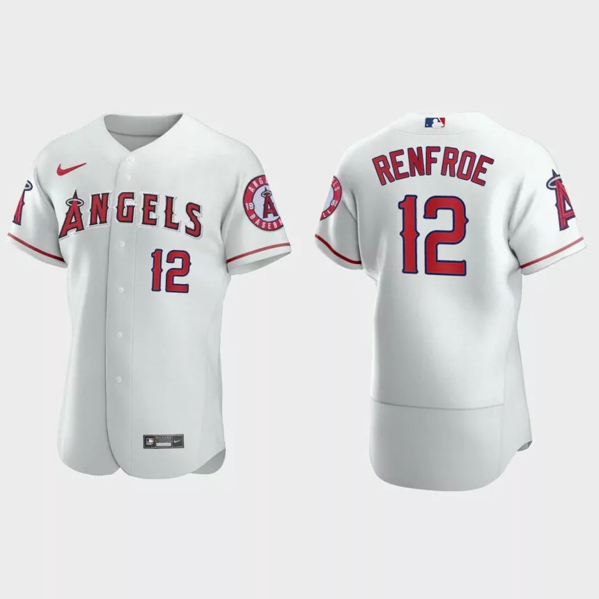 Hunter Renfroe Los Angeles Angels Authentic Home Jersey – White