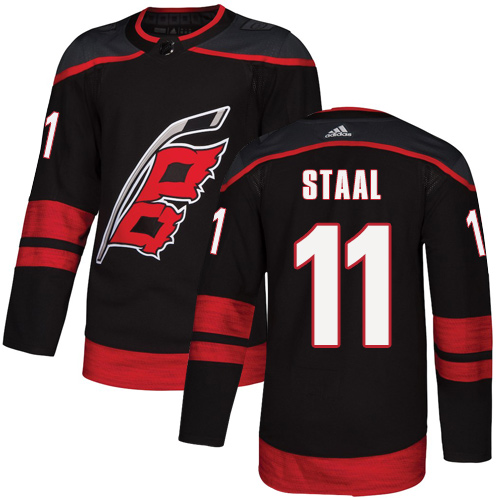 Hurricanes #11 Jordan Staal Black Alternate Authentic Stitched Hockey Jersey
