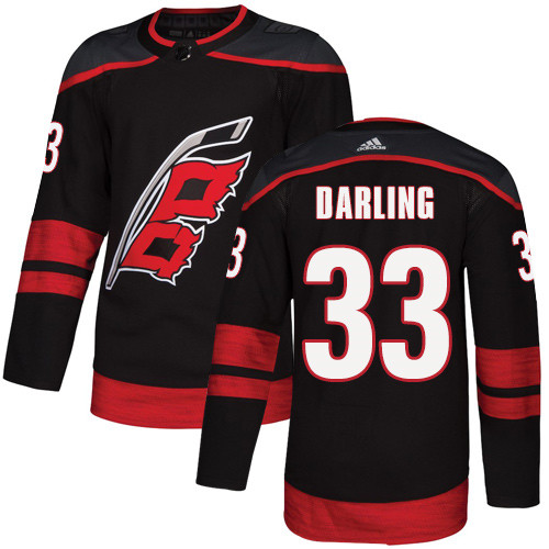 Hurricanes #33 Scott Darling Black Alternate Authentic Stitched Hockey Jersey