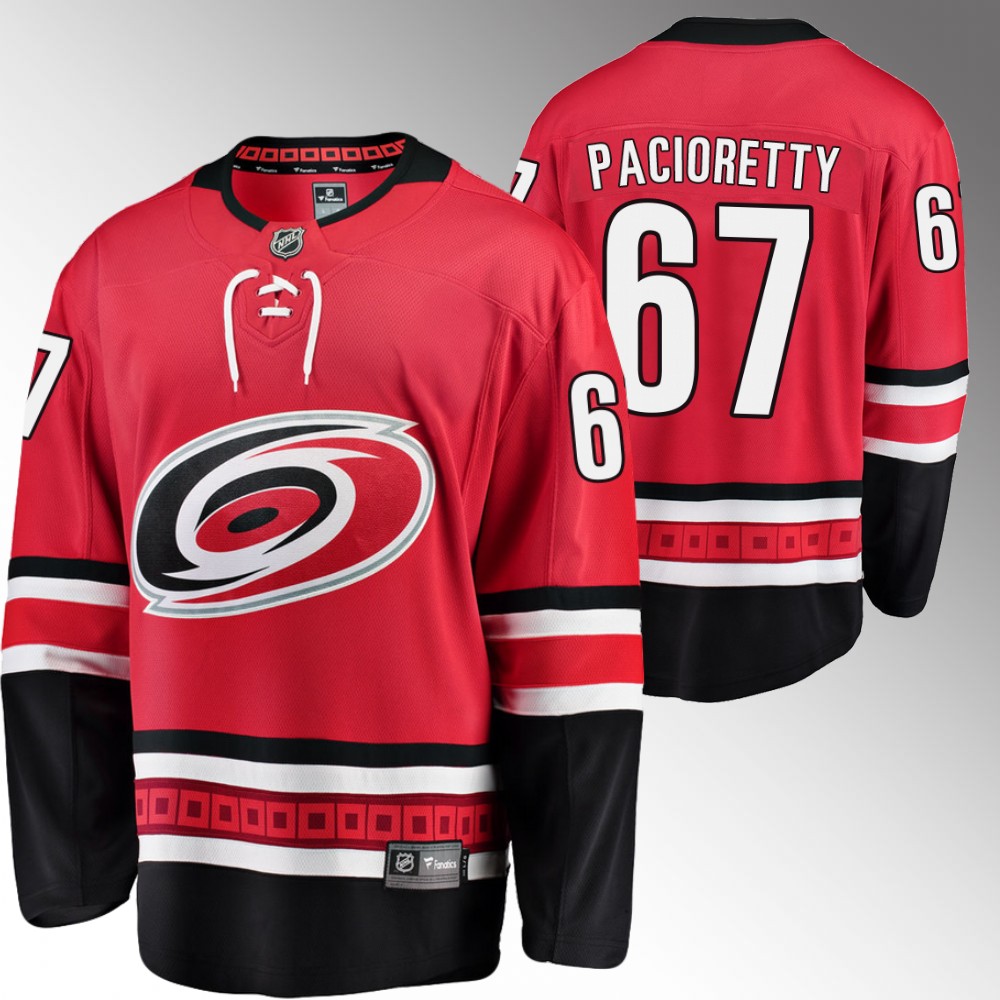 Hurricanes #67 Max Pacioretty Red 2022 Home Jersey