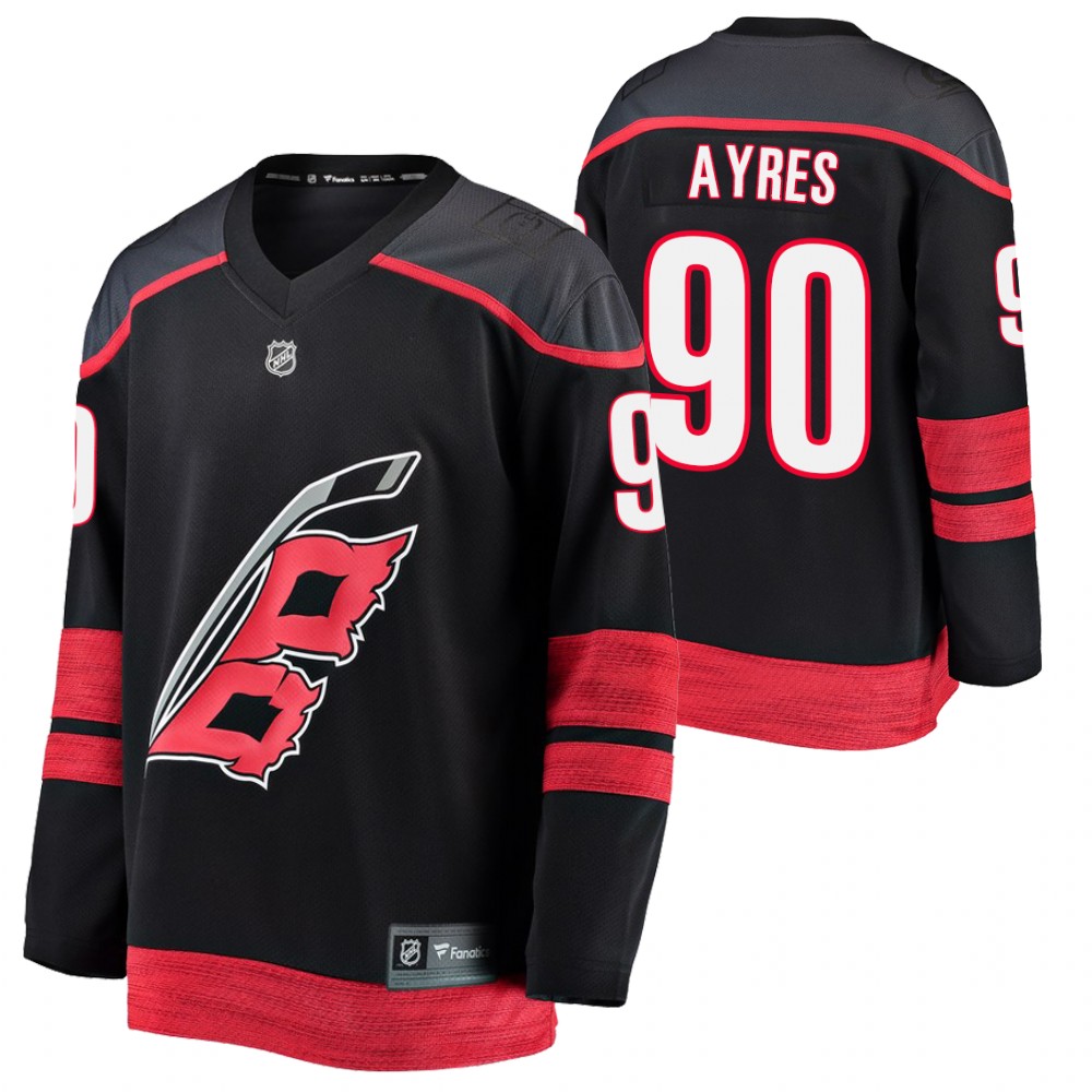Hurricanes  90 Ayres Jersey Honor Legend Black Alternate Men