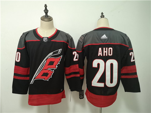 Hurricanes 20 Sebastian Aho Black Adidas Jersey