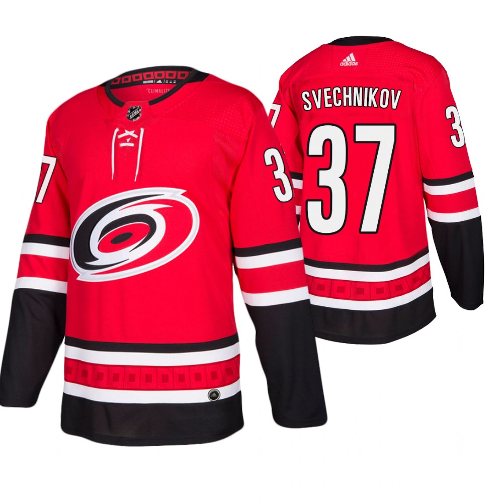Hurricanes Andrei Svechnikov Red Authentic Home Jersey
