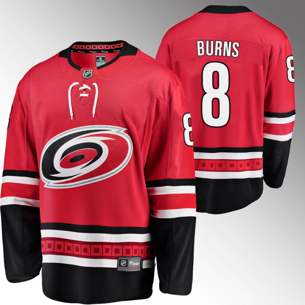 Hurricanes Brent Burns Jersey Home Red Breakaway Player Men