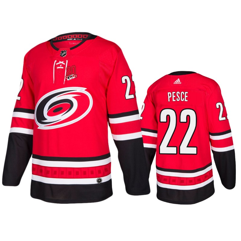 Hurricanes Brett Pesce Red Home Jersey