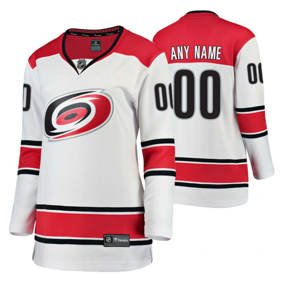 Hurricanes Custom Women's Breakaway Player Away Jersey