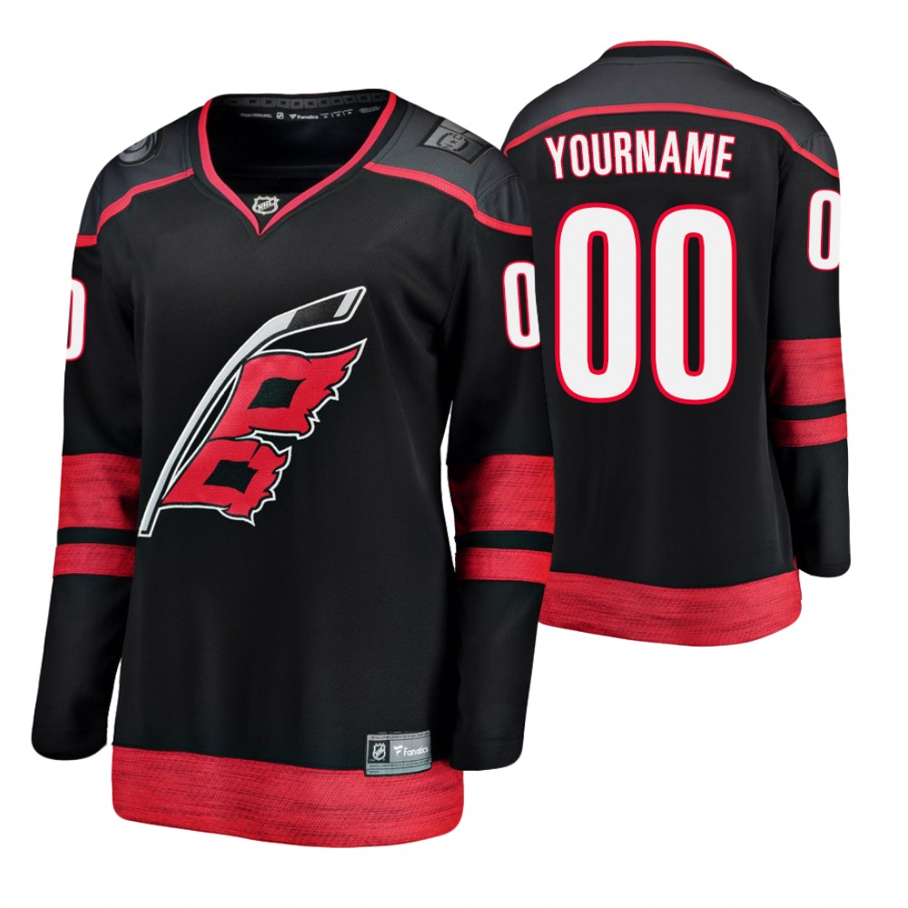 Hurricanes Custom Women's Breakaway Player Fanatics Branded Alternate Jersey