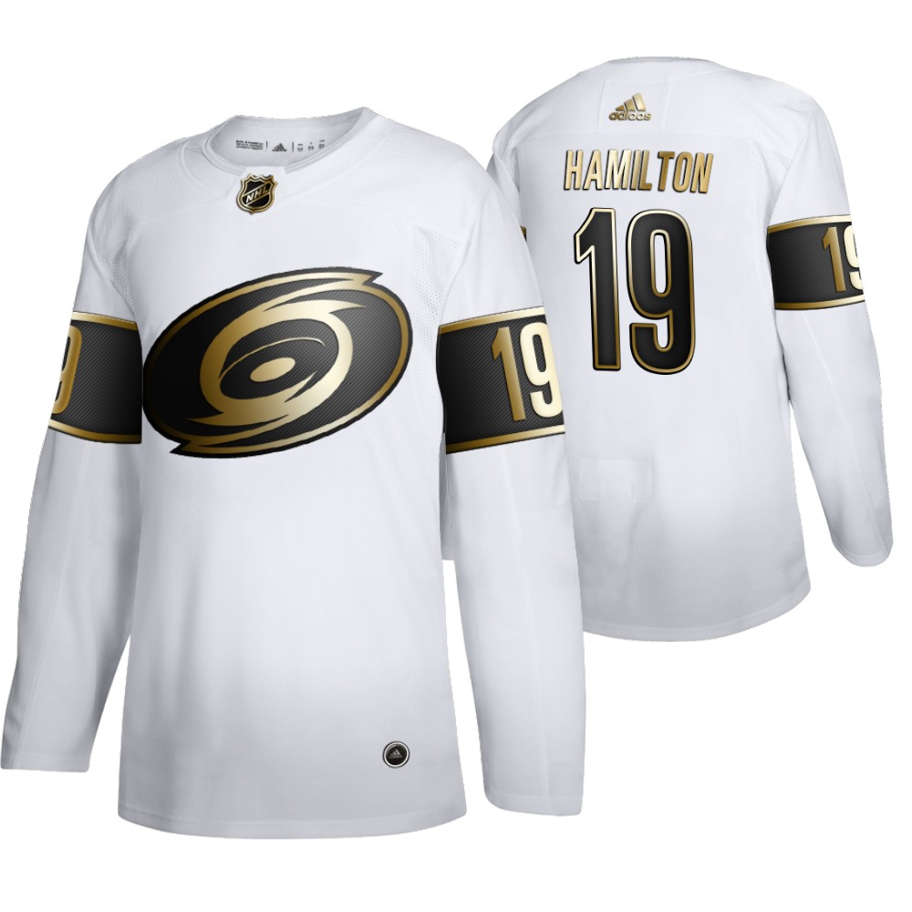 Hurricanes Dougie Hamilton Men's Authentic NHL Golden Edition Jersey
