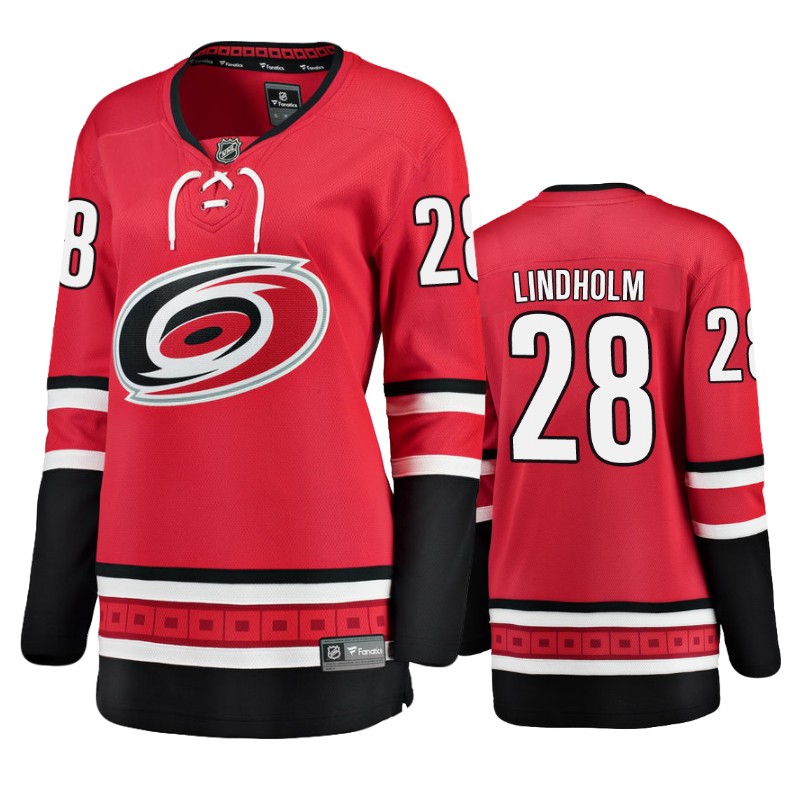 Hurricanes Elias Lindholm Red Breakaway Player Home Jersey