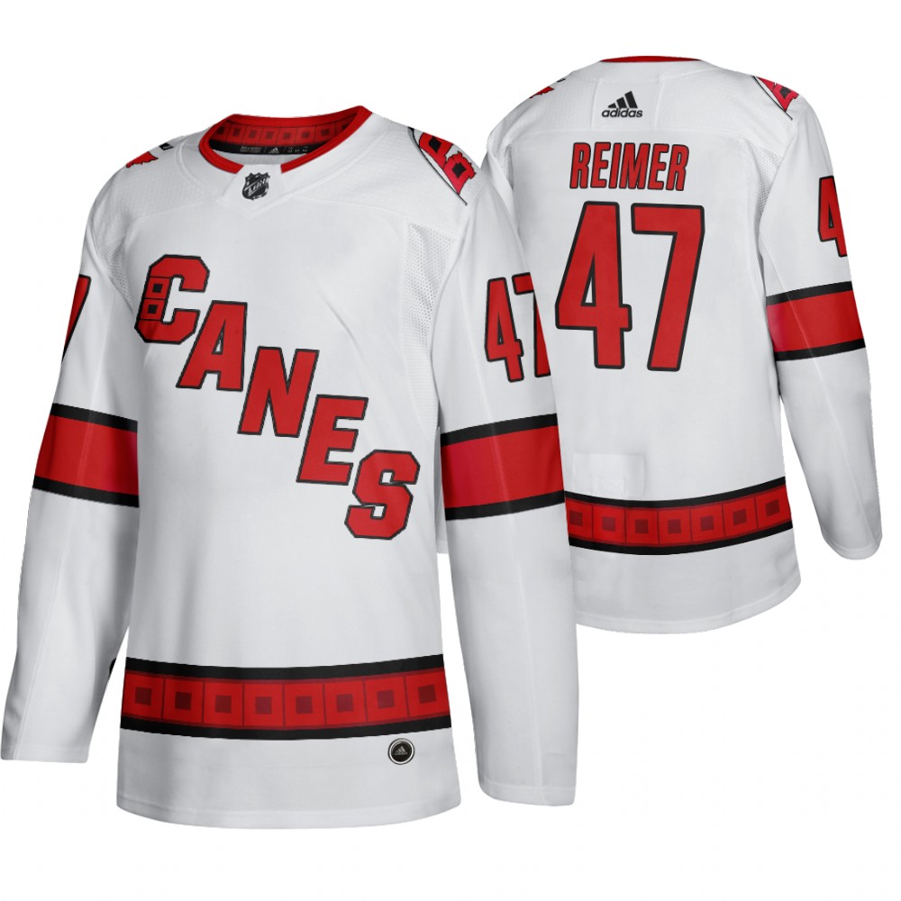 Hurricanes James Reimer Road White Away Authentic Player Jersey