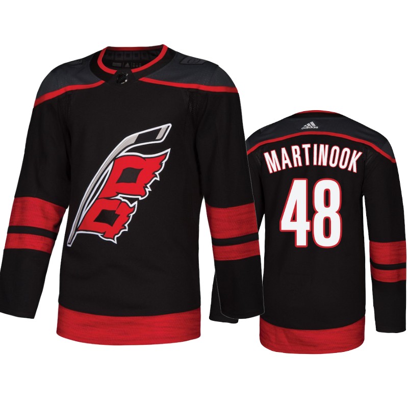 Hurricanes Jordan Martinook Black Authentic Alternate Jersey