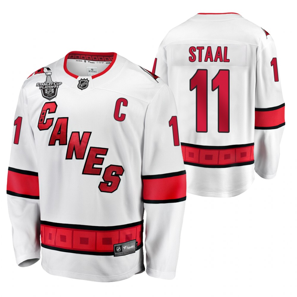 Hurricanes Jordan Staal Jersey 2021 Stanley Cup Playoffs White Men