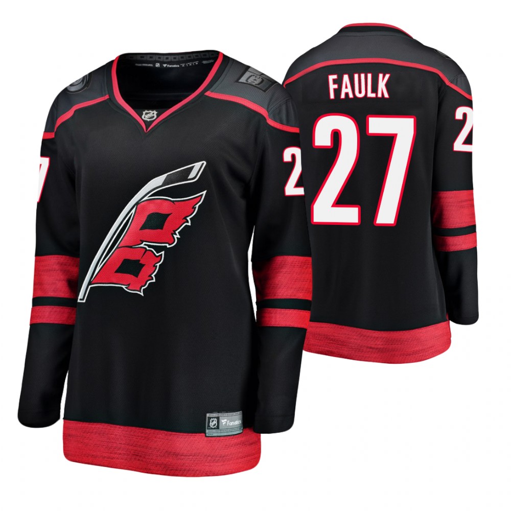 Hurricanes Justin Faulk Women's Breakaway Player Fanatics Branded Alternate Jersey