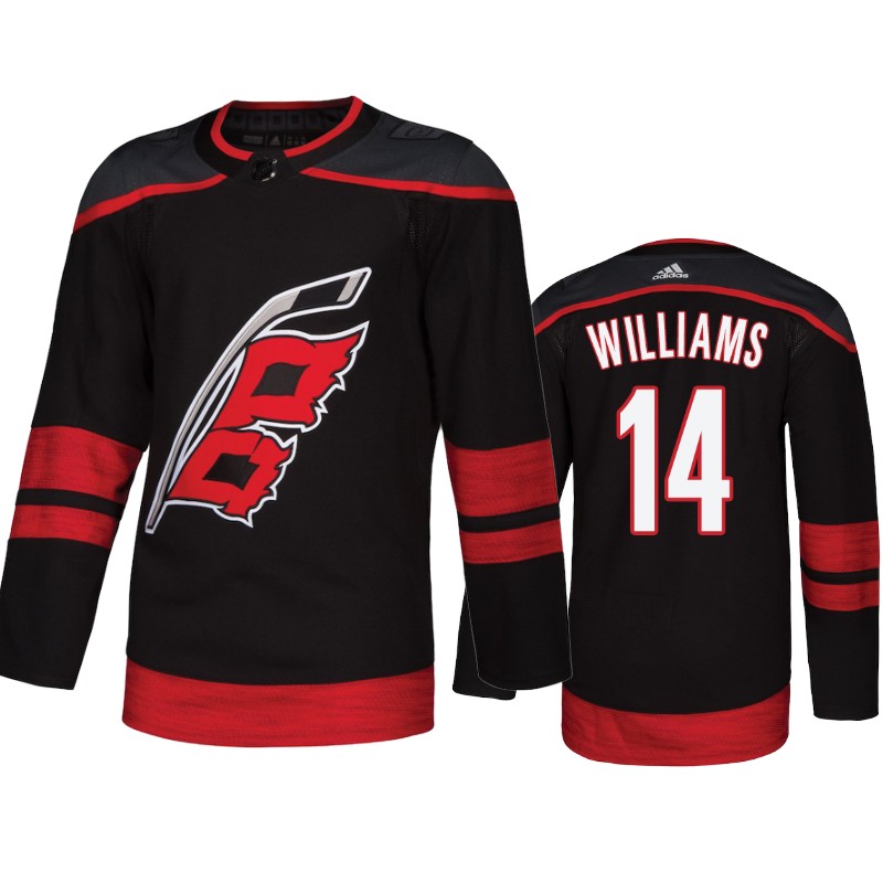 Hurricanes Justin Williams Black Authentic Alternate Jersey