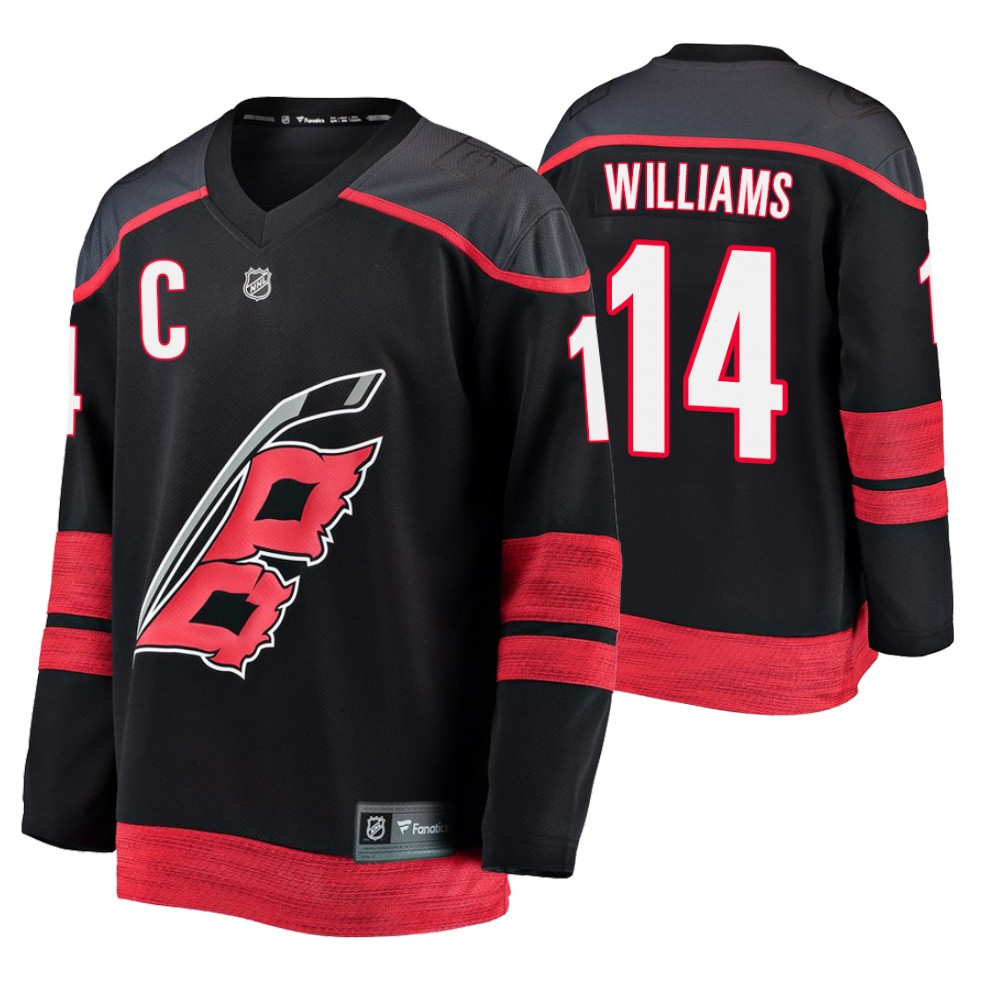 Hurricanes Justin Williams Black Breakaway Player Fanatics Branded Alternate Jersey