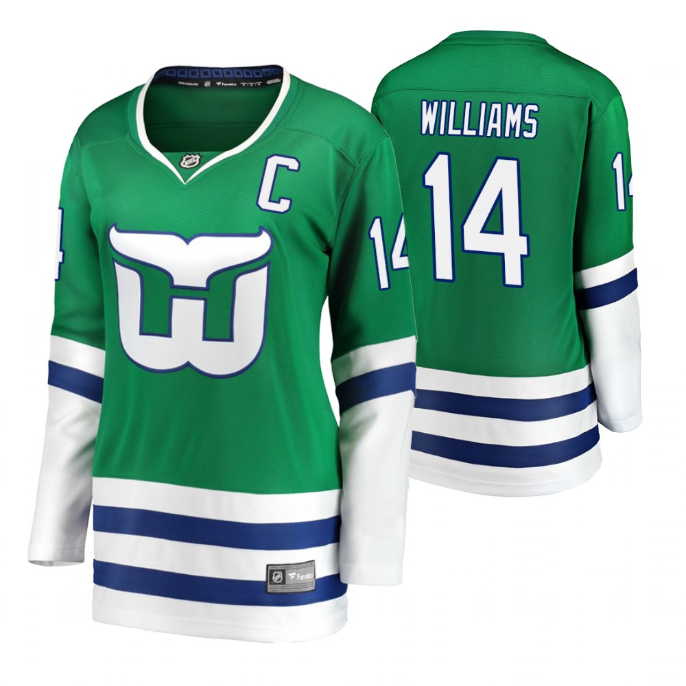 Hurricanes Justin Williams Women's Breakaway Whalers Night Jersey Fanatics Branded