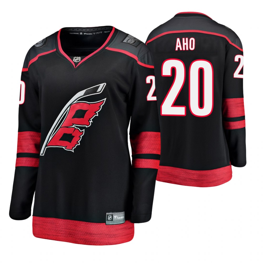 Hurricanes Sebastian Aho Women's Breakaway Player Fanatics Branded Alternate Jersey