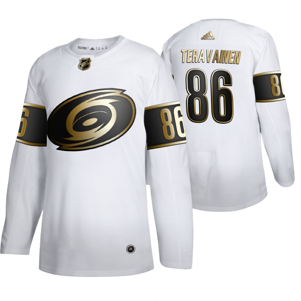 Hurricanes Teuvo Teravainen Men's Authentic NHL Golden Edition Jersey