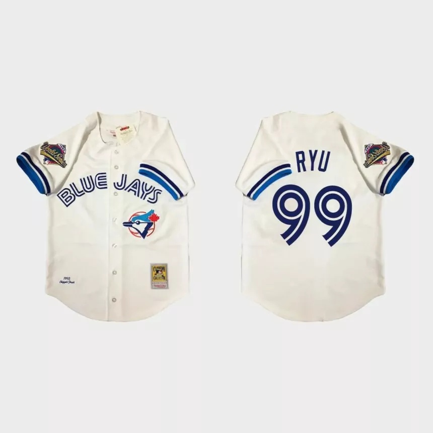 Hyun-Jin Ryu Toronto Blue Jays 1992 Authentic Jersey – White