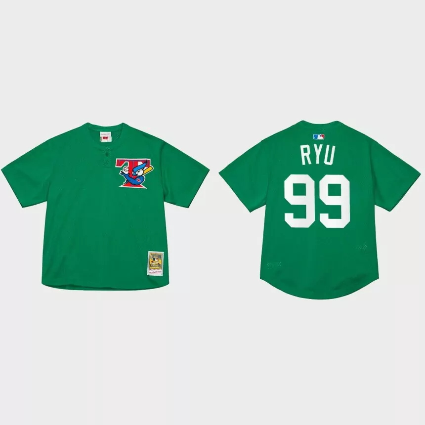Hyun-Jin Ryu Toronto Blue Jays St. Patrick’s Day Authentic Jersey – Green