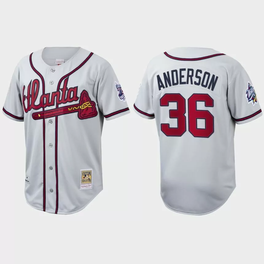 Ian Anderson Atlanta Braves Cooperstown Collection Authentic Jersey – White